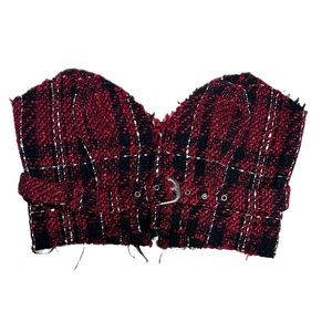 NBD Saffi Bustier in Black & Red